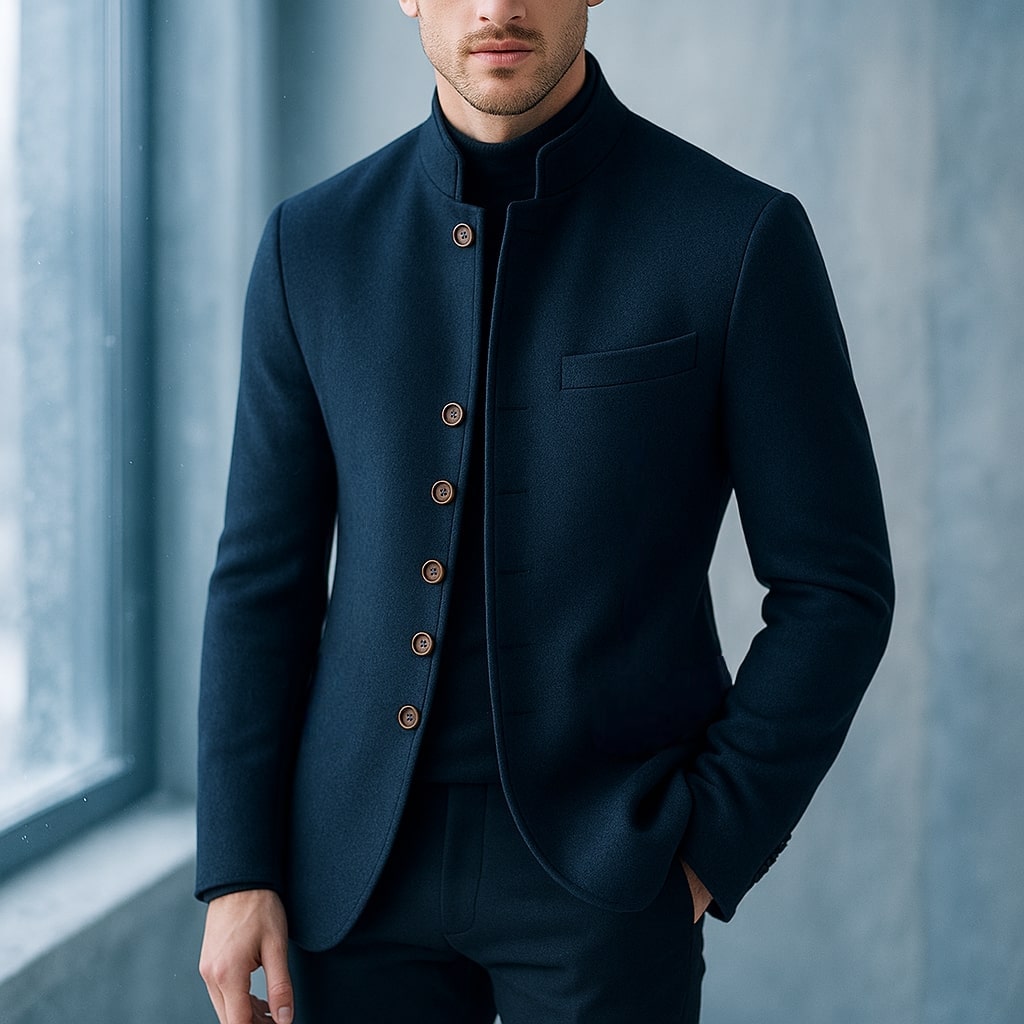 Mario | Chaqueta de Cuello Recto