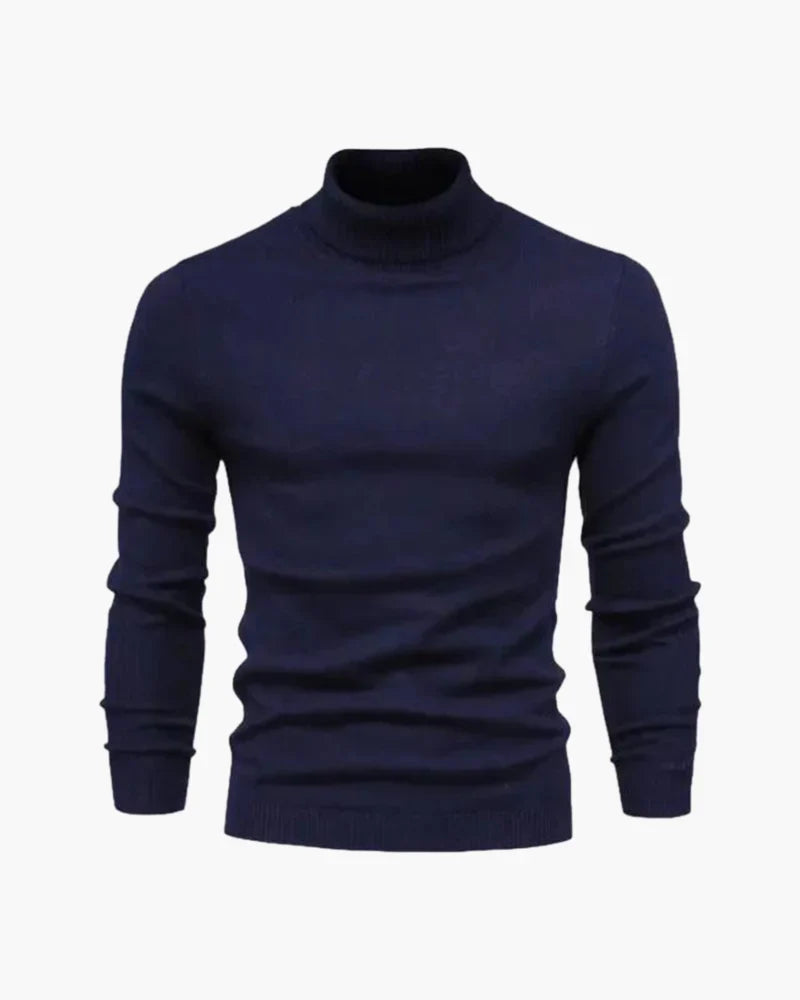 Javier | Jersey de Cuello Alto de Lana Merina