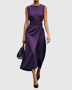 Inés | Vestido Elegante de Cuello Redondo