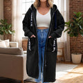 Sudadera con capucha extralarga