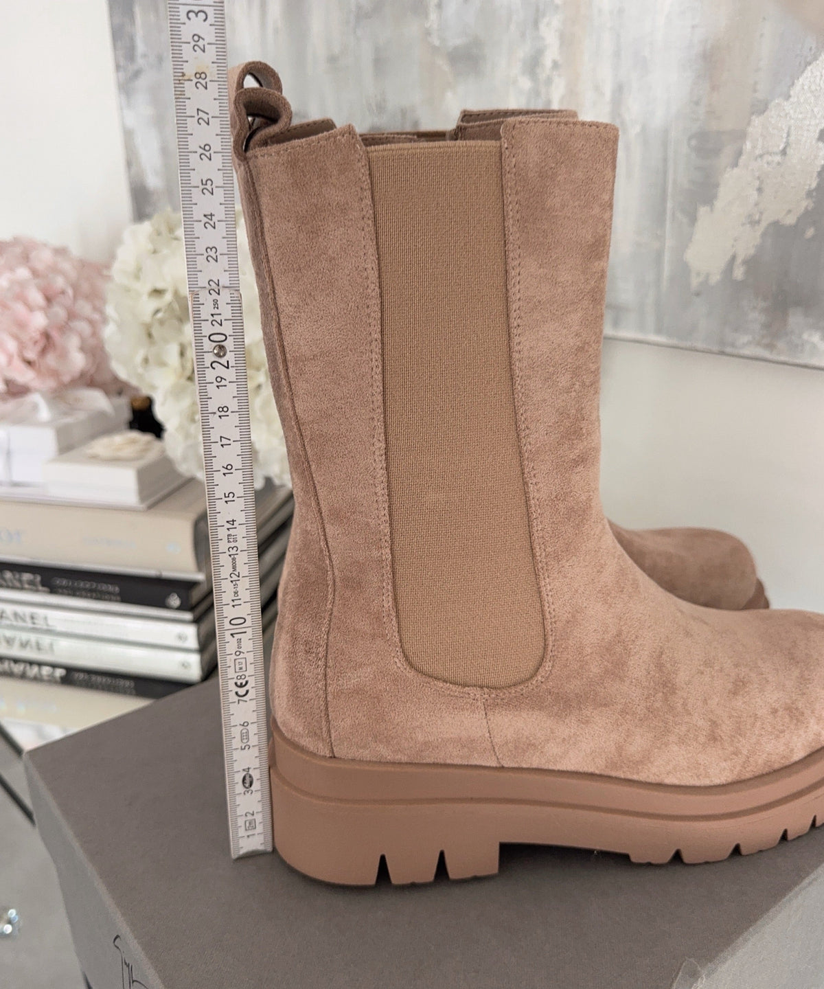 Celia | Botines Chelsea Beige