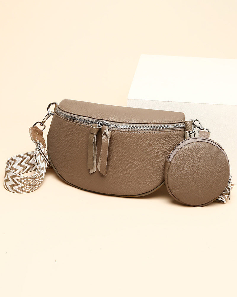 Bolso bandolera de cuero para mujer