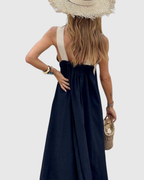 Nuria | Vestido con Cuello Cruzado