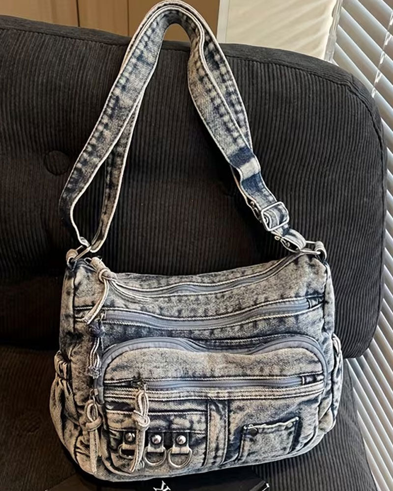 Trendy retro crossbody bag