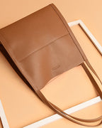 Simple solid-colored crossbody bag