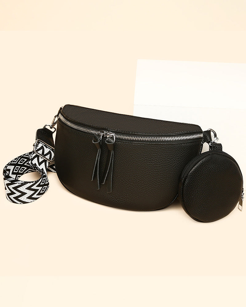Bolso bandolera de cuero para mujer