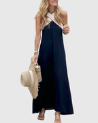 Nuria | Vestido con Cuello Cruzado