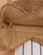 Bolso tote de paja para mujer