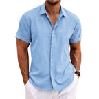 Miguel | Camisa de Lino de Manga Corta