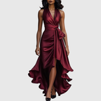 Esther | Vestido Largo Cruzado de Noche