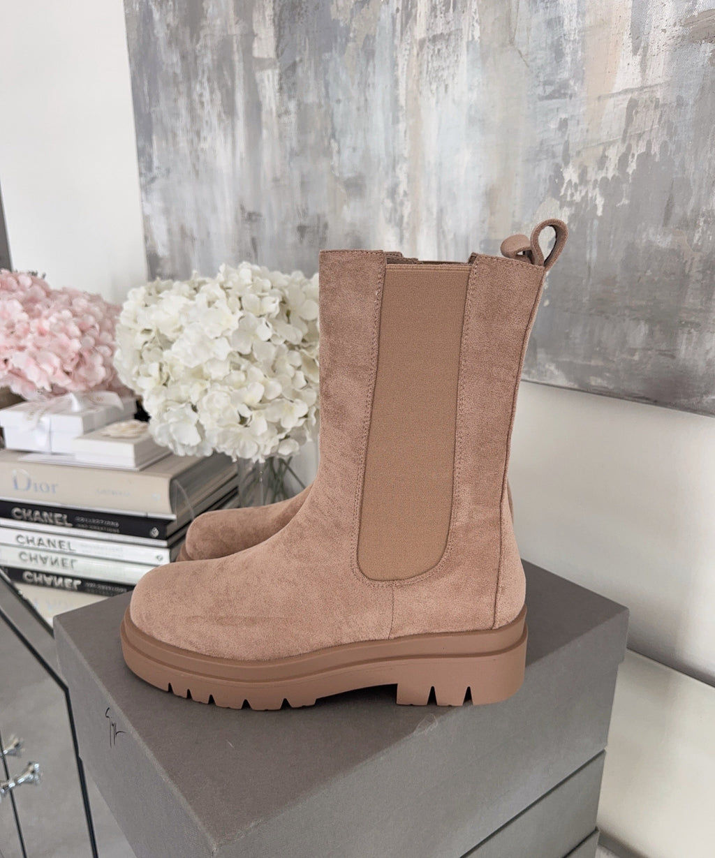 Celia | Botines Chelsea Beige