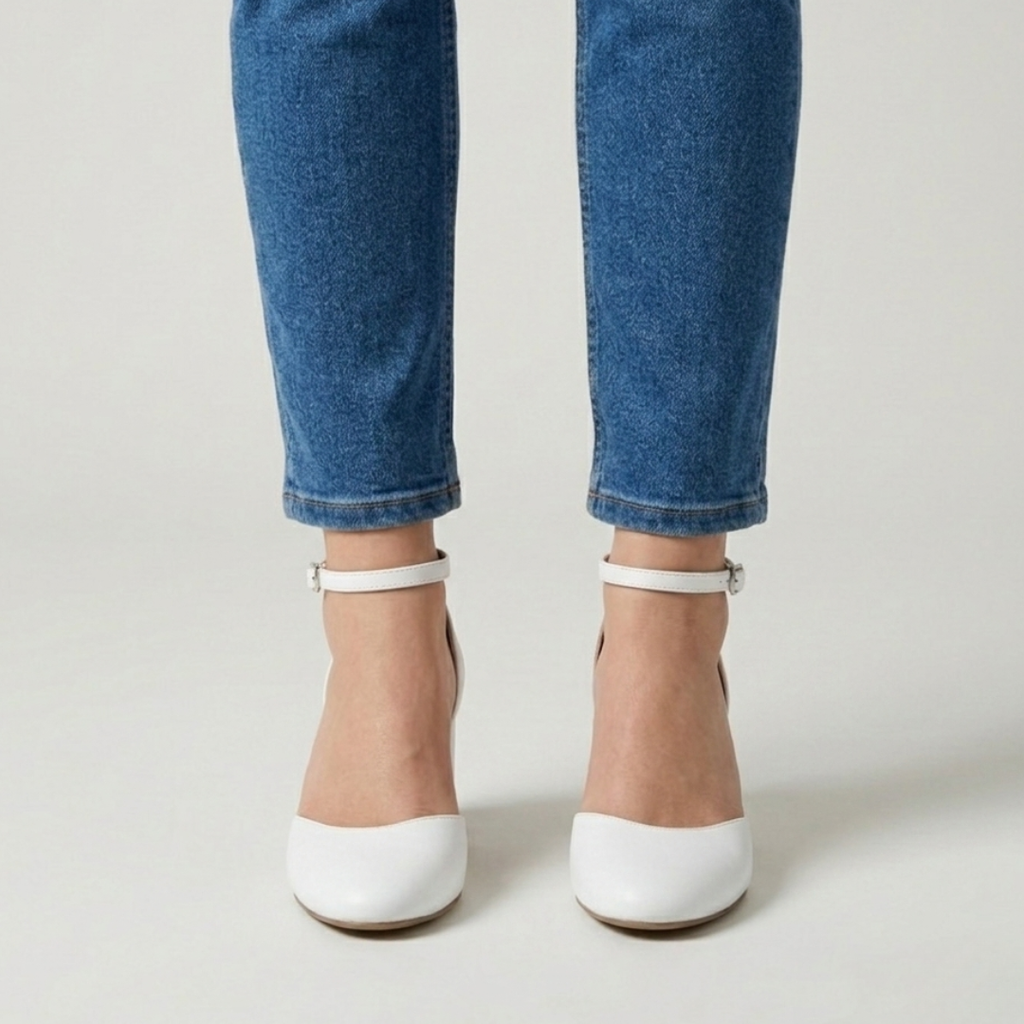 Alicia | Silver-tone slingback pumps