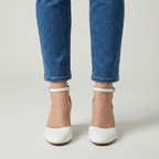 Alicia | Silver-tone slingback pumps