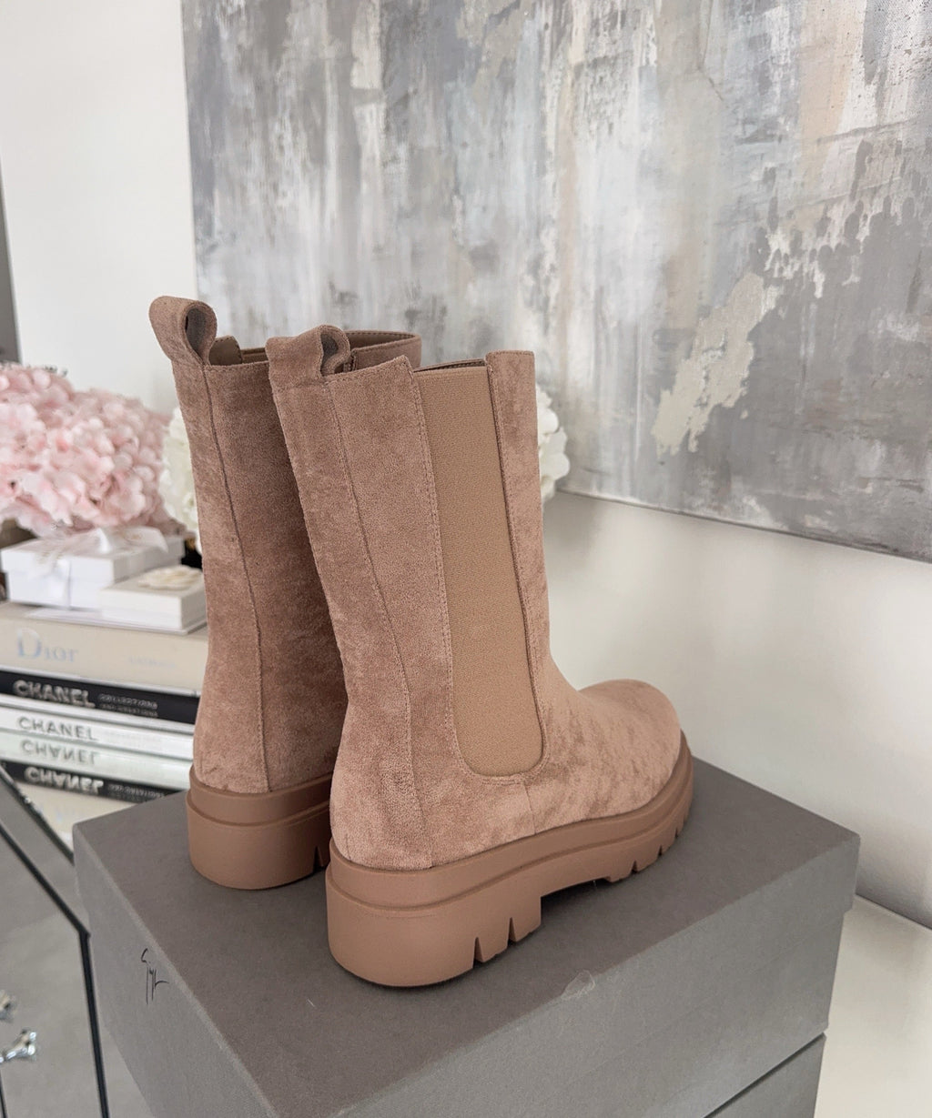 Celia | Botines Chelsea Beige