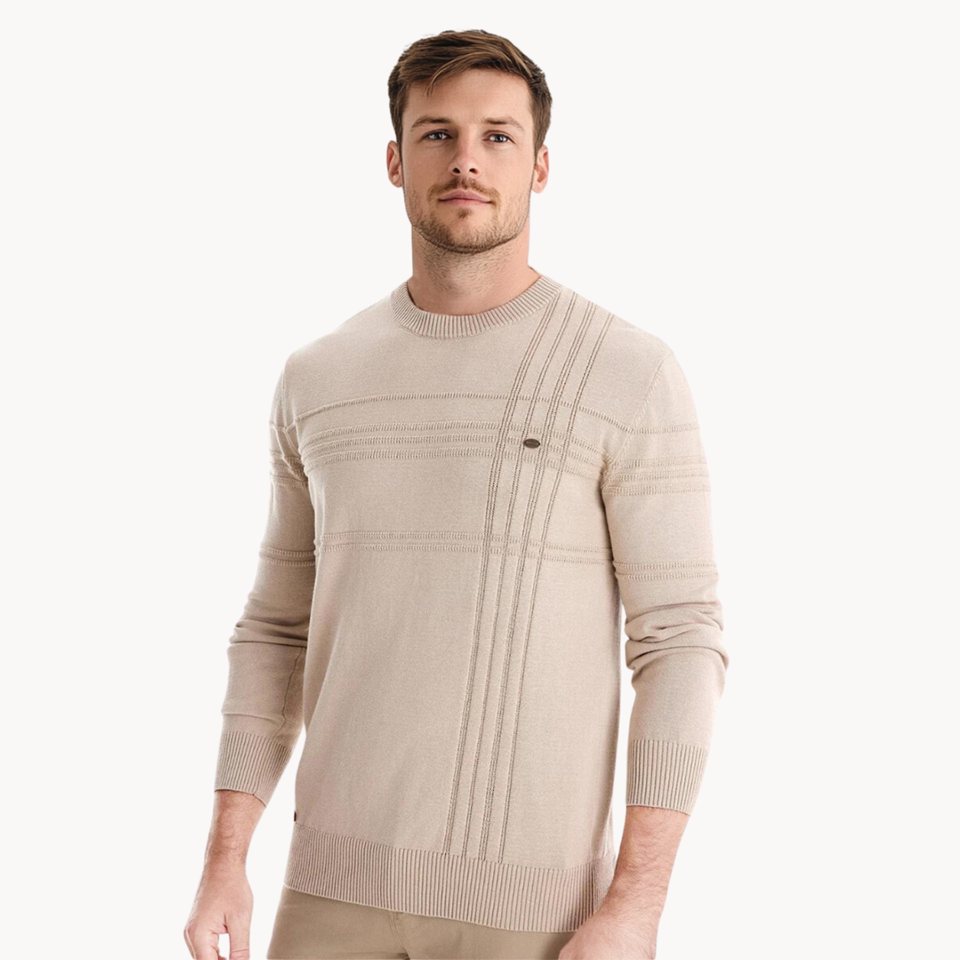 Pablo | Jersey de Algodón para Hombre con Diseño de Rayas