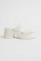 Carla | Sandalias de Piel de Becerro con Tacón Ancho Alto