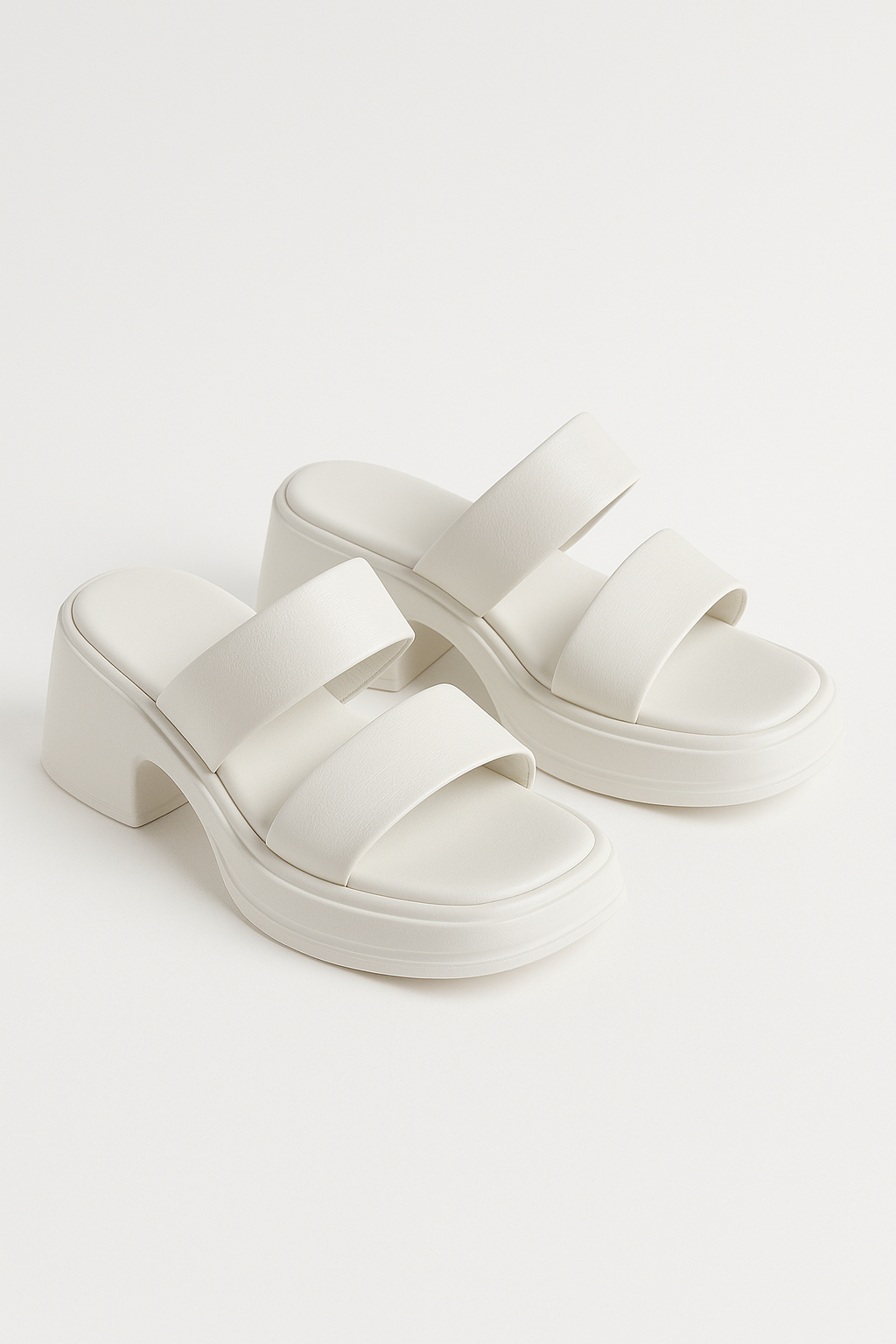 Carla | Sandalias de Piel de Becerro con Tacón Ancho Alto