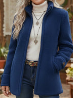 Valentina | Chaqueta de Borreguito con Cremallera Completa