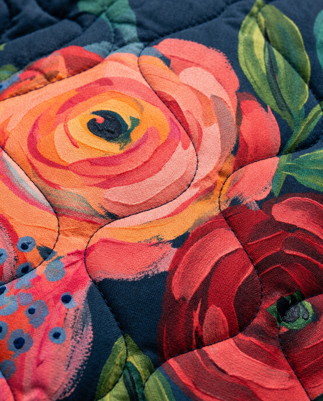 Amaia | Chaqueta Acolchada con Estampado Floral Vintage
