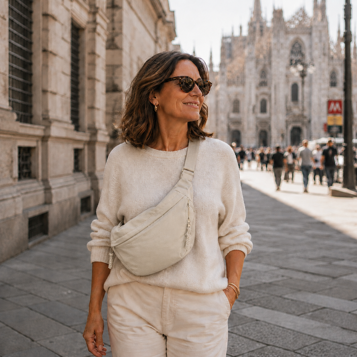 Nera | Bolso de hombro beige