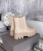 Nora | Botines Chelsea Cortos Beige