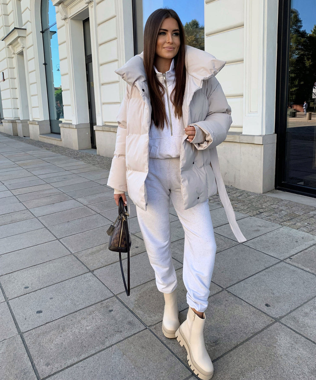 Nora | Botines Chelsea Cortos Beige