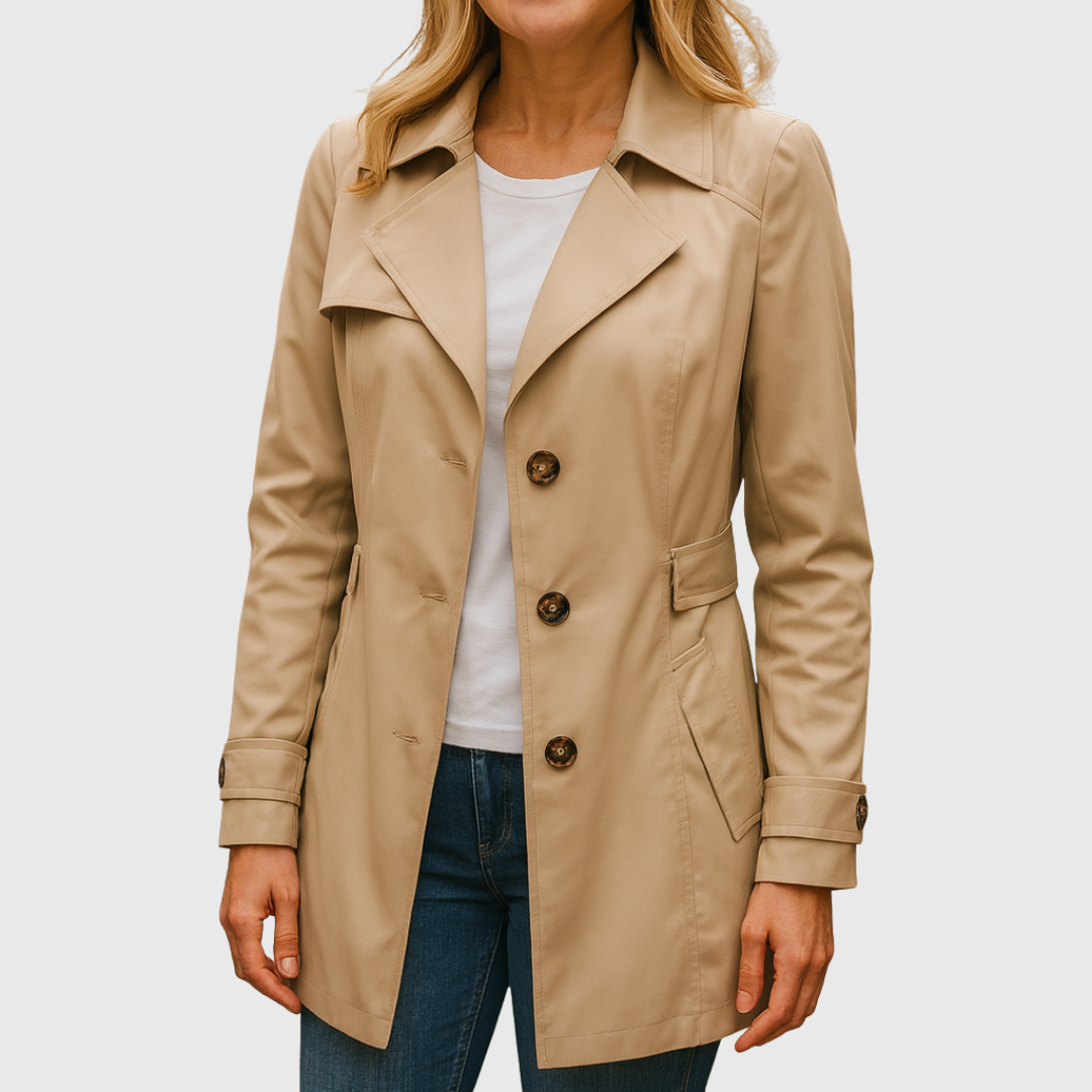 Jimena | Gabardina Elegante de Otoño