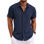 Miguel | Camisa de Lino de Manga Corta
