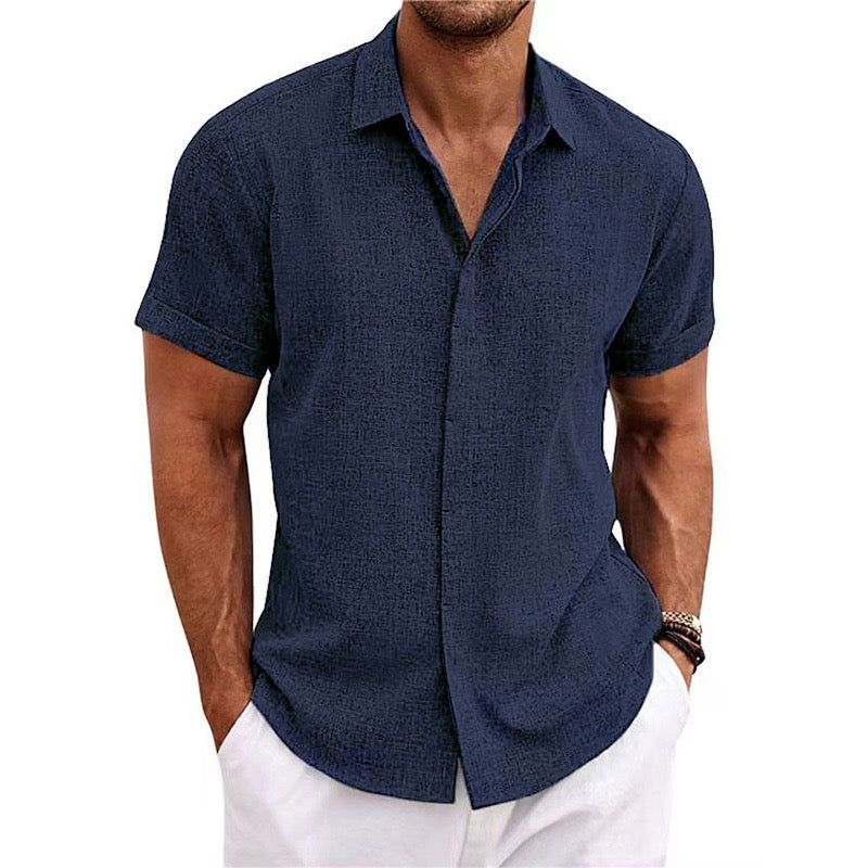 Miguel | Camisa de Lino de Manga Corta
