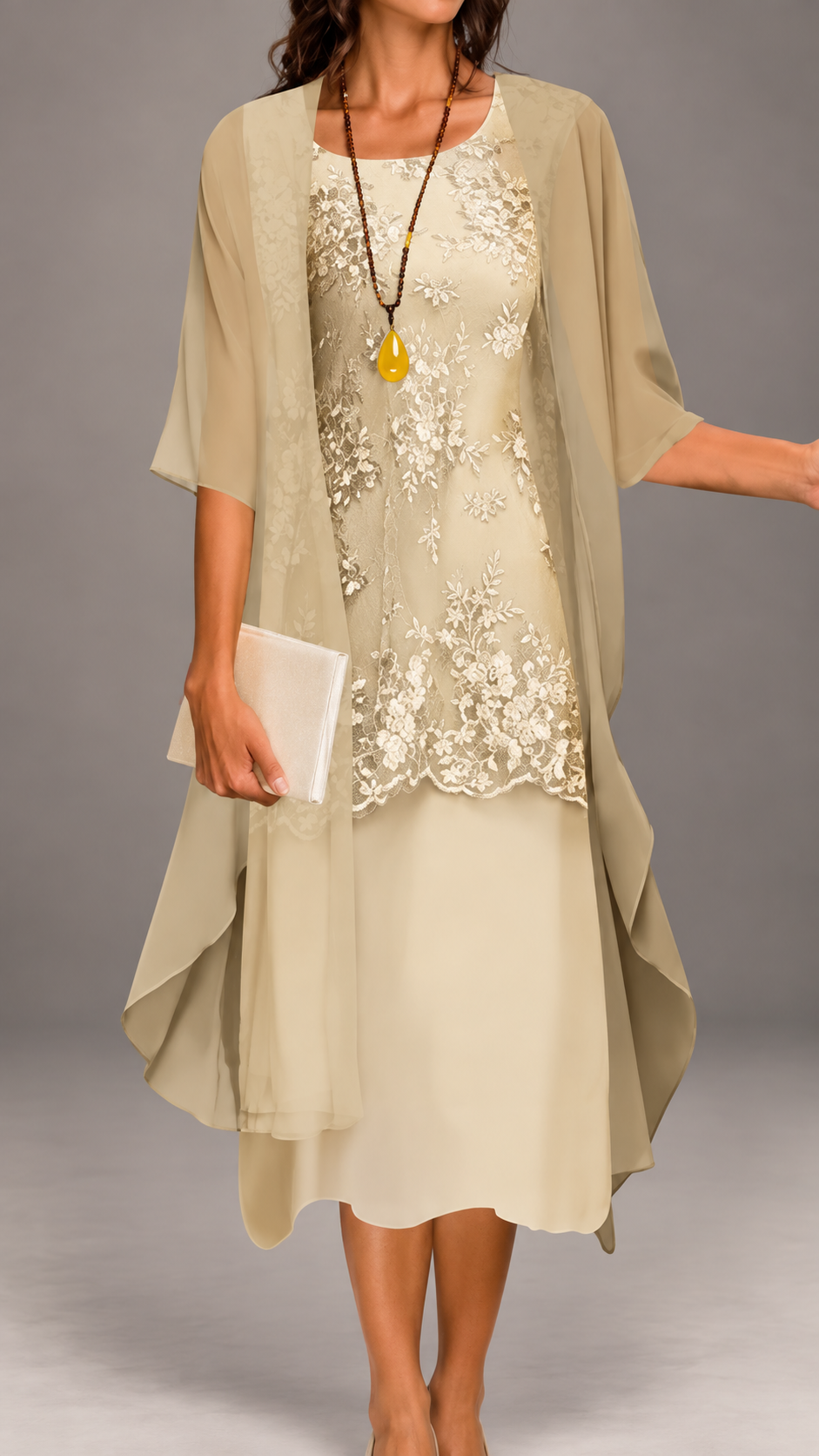Vestido de dos piezas de encaje