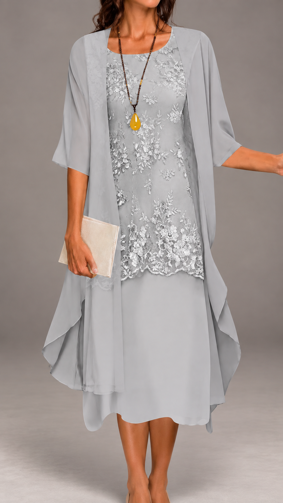 Vestido de dos piezas de encaje