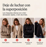 Chaqueta de punto acanalado con paneles de denim para mujer