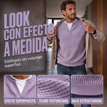 Jersey de tejido tipo nido de abeja con diseño superpuesto y gran comodidad