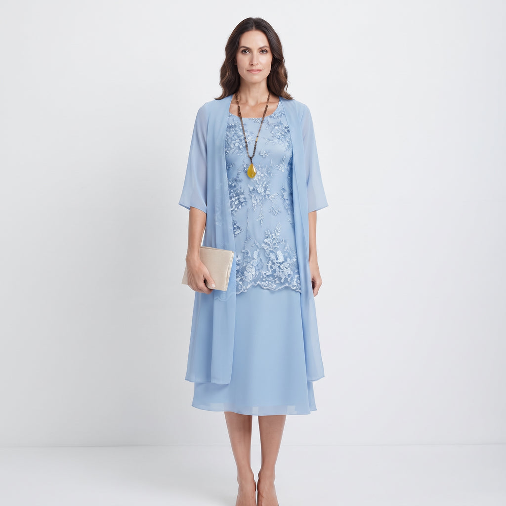 Two-piece lace dress
