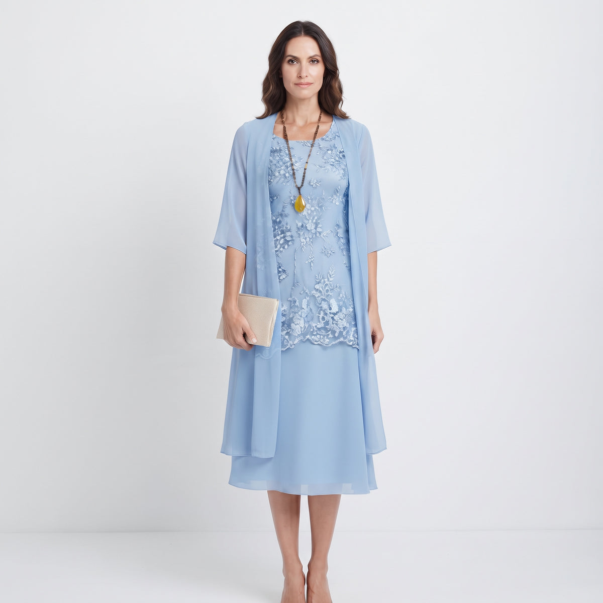 Two-piece lace dress