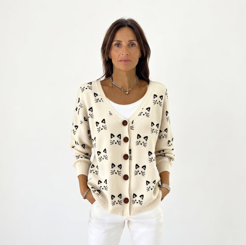 África | Chaqueta de punto con botones delanteros