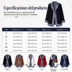 Women's ribbed knit jacket with denim panels