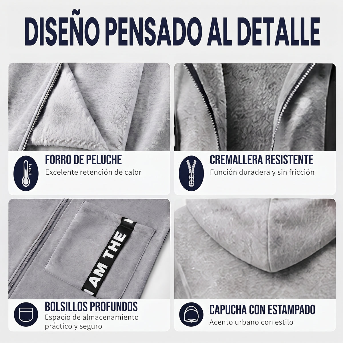 Sudadera con capucha extralarga