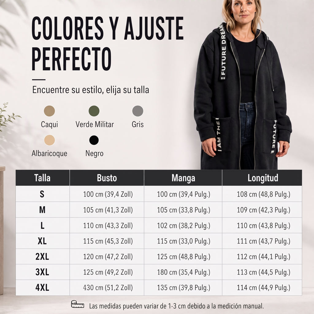 Extra-long hoodie