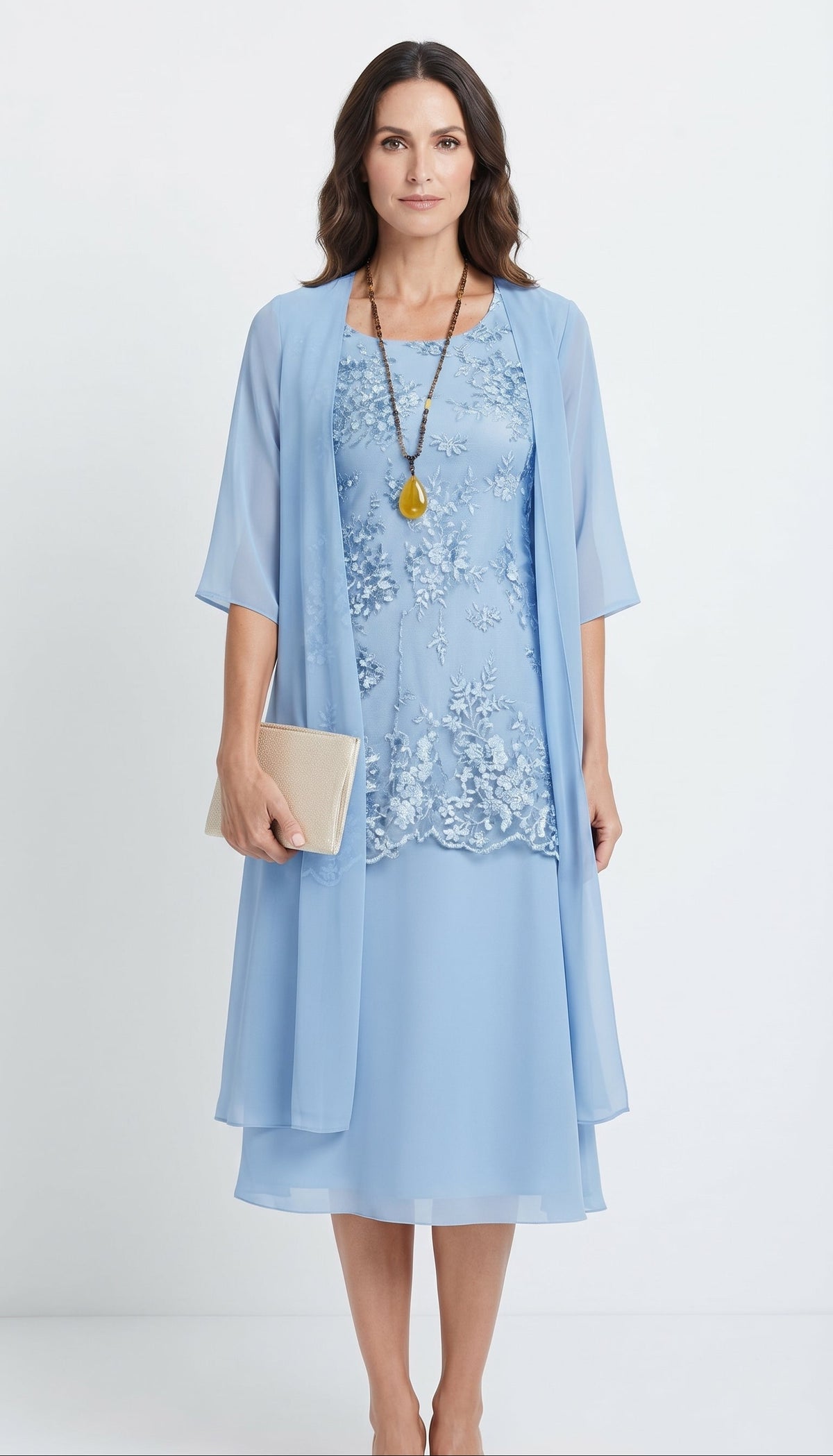 Vestido de dos piezas de encaje