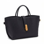 Elegant plain French-style handbag for women