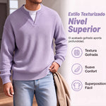 Jersey de tejido tipo nido de abeja con diseño superpuesto y gran comodidad