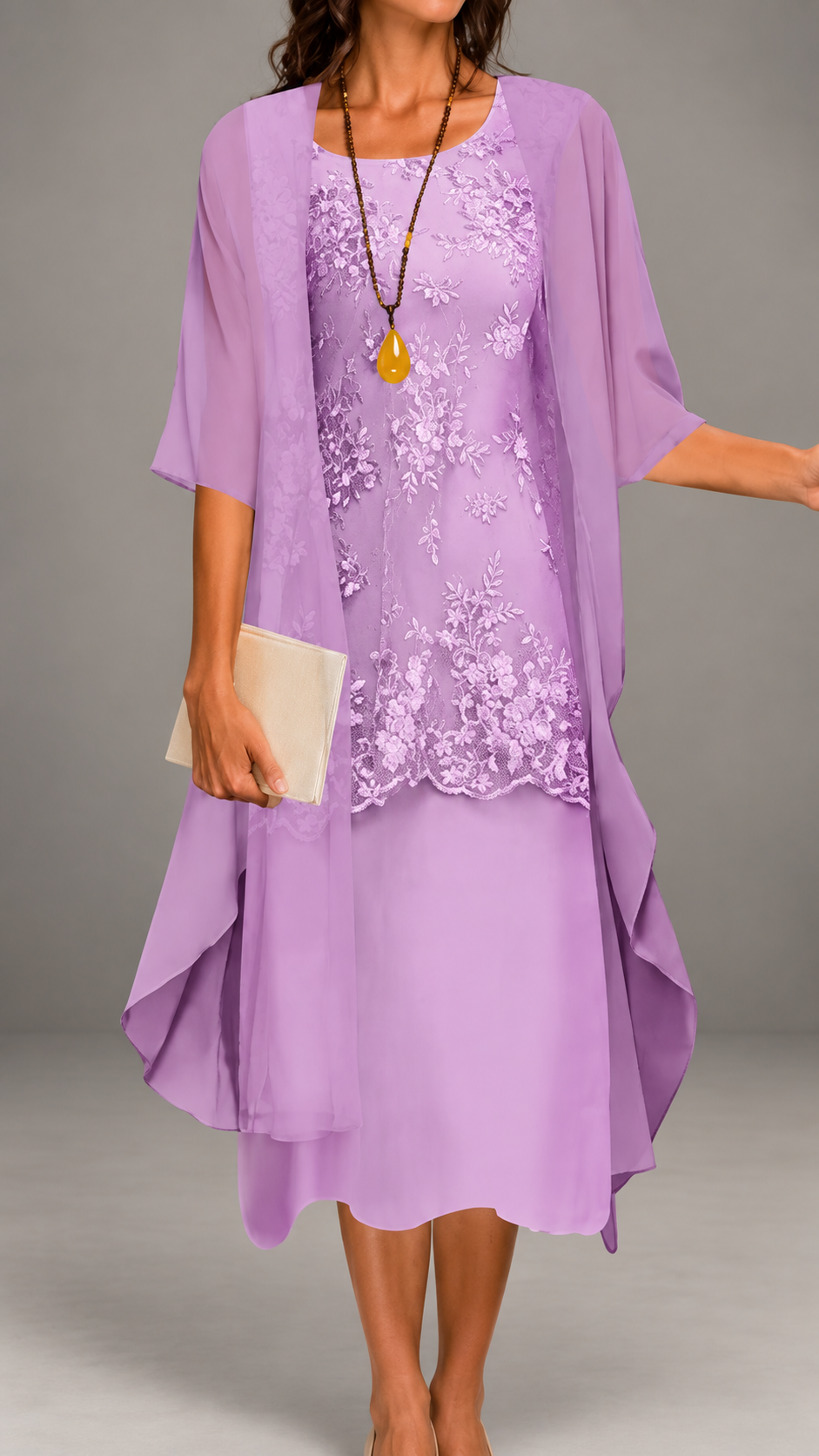 Vestido de dos piezas de encaje