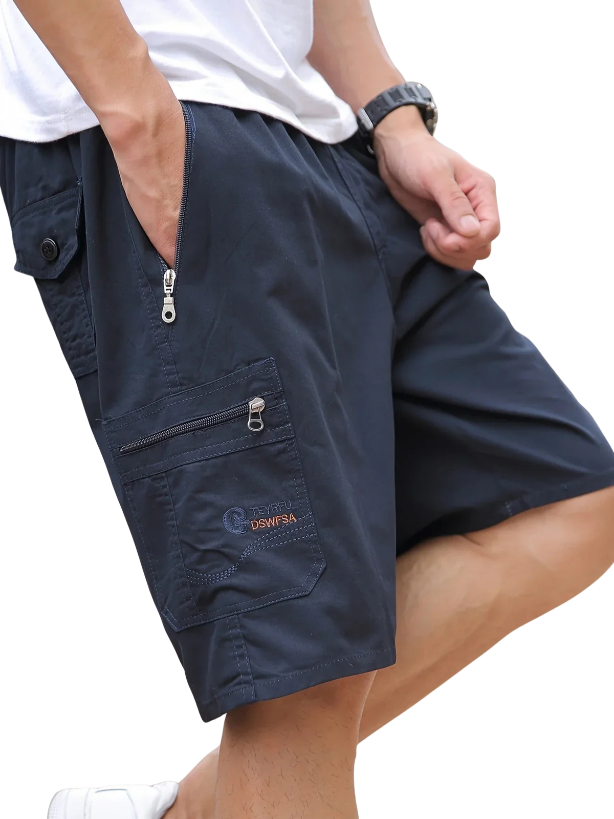 Marcos | Pantalón Corto Cargo Ligero con Bolsillos
