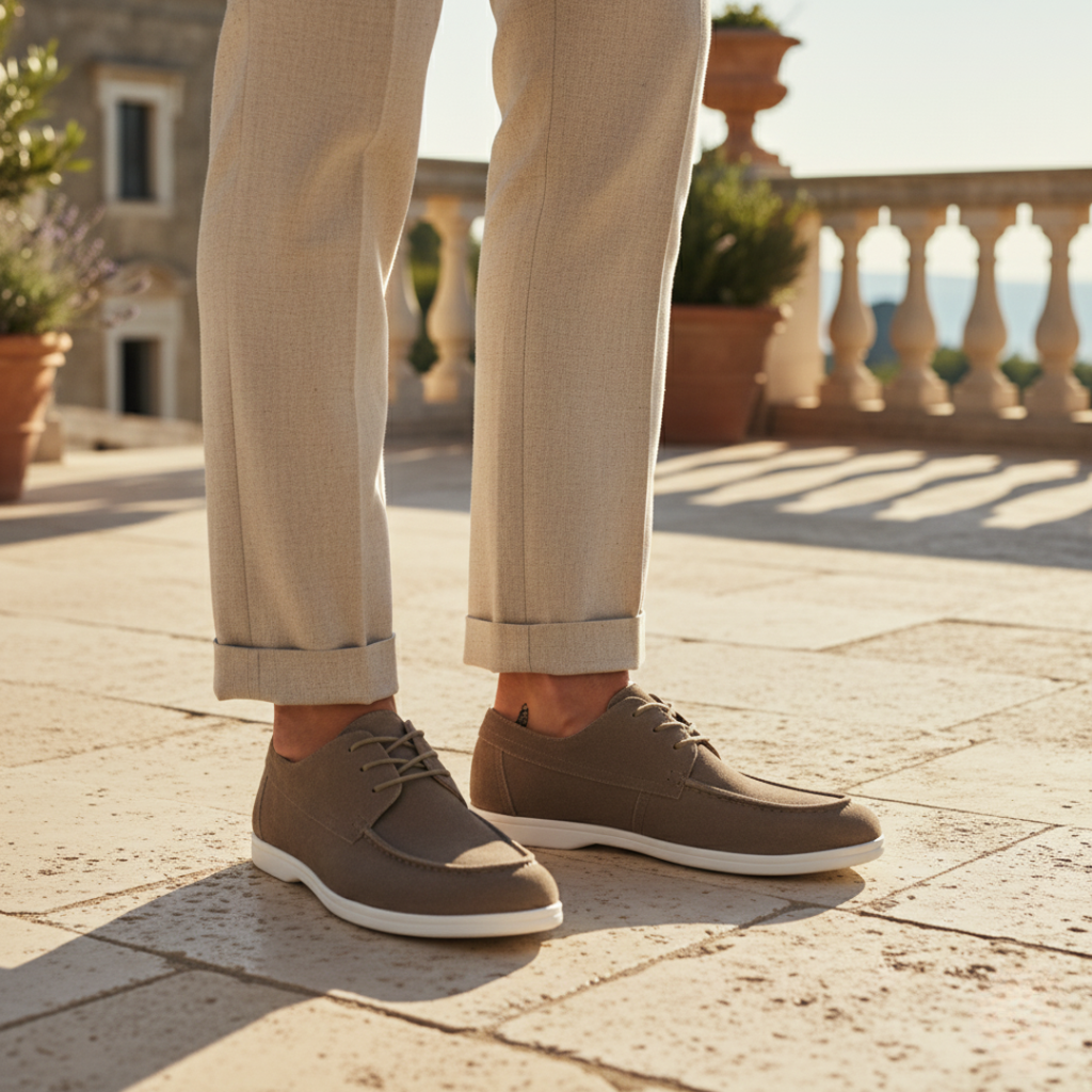 Cristóbal | Zapatos de Ante Premium con Cordones