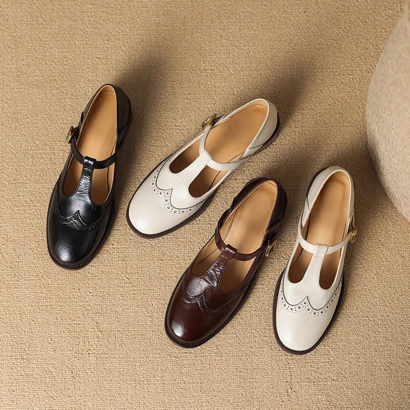 Isolda | Merceditas Elegantes con Tira en T