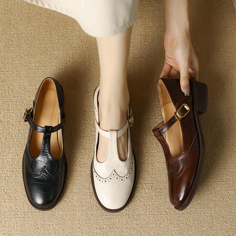 Isolda | Merceditas Elegantes con Tira en T