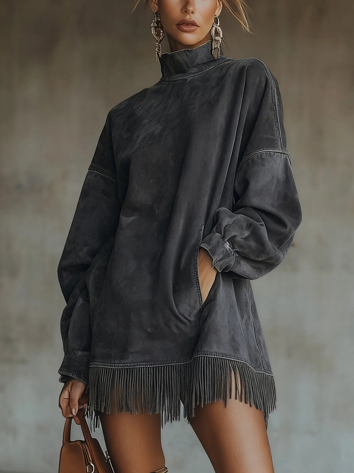 Gema | Vestido de Ante con Flecos