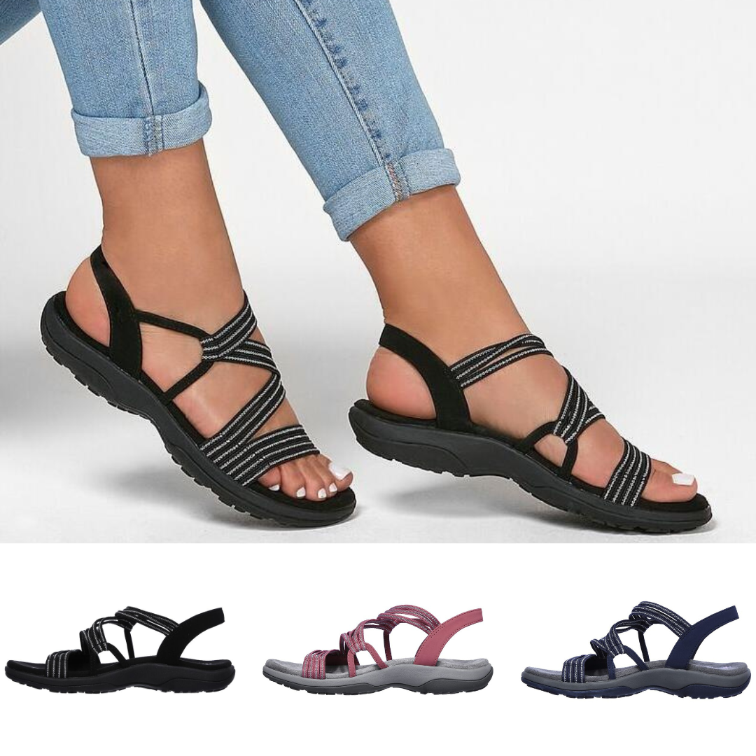 Valeria | Sandalias Fáciles de Calzar con Soporte para el Arco