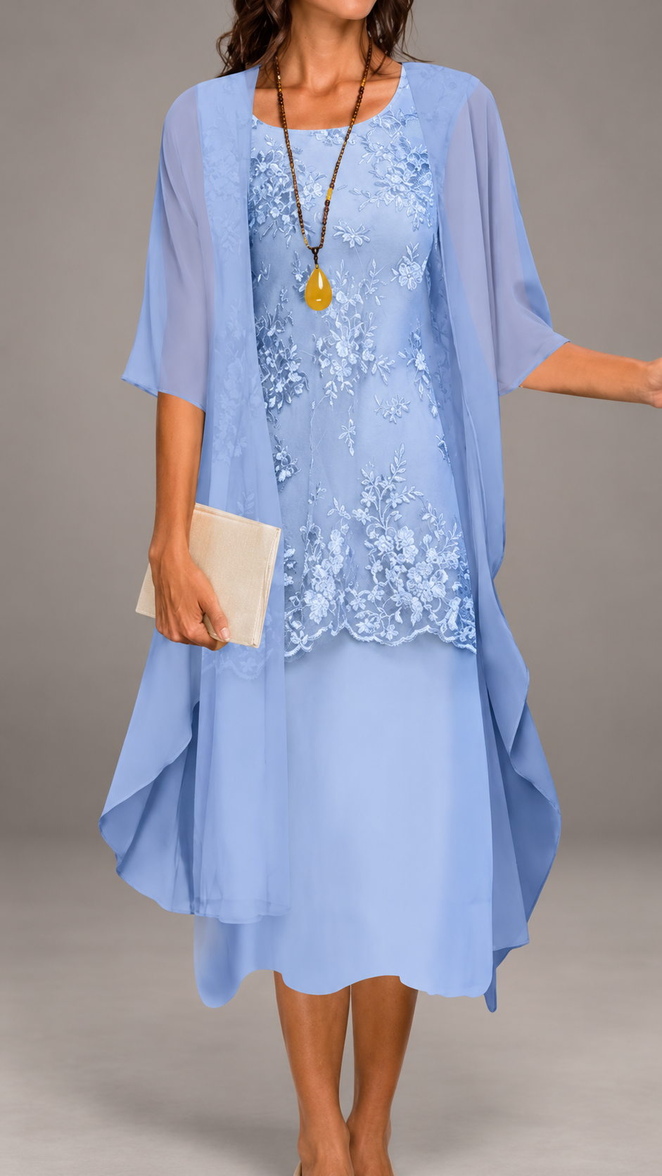 Vestido de dos piezas de encaje